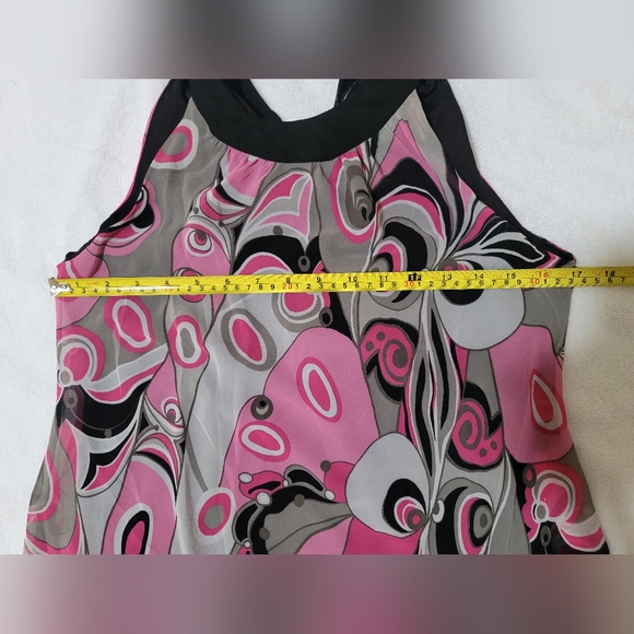 Pink and Black Swirl Pattern Dress - Picture 6 of 9
